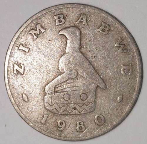 1980 - 10 CENT COIN - ZIMBABWE - (Copper-Nickel)